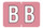 FB Pink "B" - Barkley/ Sycom Systems Alphabetic Labels on Sheets - 225 Labels Per Pack