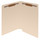 End Tab Manila Folder - Reinforced End Tab - Letter Size - 11 Pt. Manila - 2 Fasteners In Positions 1 & 3 - Tab Close Up - FilingSupplies.com