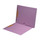 Lavender Colored Letter Size End Tab Folder with Full Pocket on Inside Back Open towards Spine and 2" Fasteners on inside front and back - 11 pt Lavender stock - 50/Box