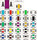 AmeriFile POS 2000 Series Compatible Alpha Labels - 1 5/8 W x 15/16 H - Letter A - Purple - Sheets for Binder 240 Labels