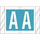 AmeriFile Genuine Col'R'Tab 12000 Series Alpha Labels - 1 1/2 W x 1 H - Letter A - Blue - 100 Labels per Pack (10 Labels Per Sheet, 10 Sheets Per Pack)