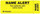 AmeriFile Wrap-Around Labels - "Name Alert" - Fl Chartreuse - 3 " x 1 " - Roll of 250