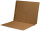 SFI Compatible 11 PT. Brown Kraft End Tab Folders with Fasteners in Positions 1 & 3 - Letter Size - Full Cut End Tab -  50/Box