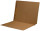 SFI Compatible 17 PT. Brown Kraft End Tab Folders with Fasteners in Positions 1 & 3 - Letter Size - Full Cut End Tab -  50/Box