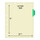 "Progress Notes" Side Tab Chart Dividers -  Green Tab in Position 2 - 100/Pack