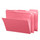 Smead 64014  FasTab Hanging Folder 64014, 1/3-Cut Built-In Tab, Letter, Dark Pink -Carton of 90