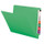End Tab File Folder with Fasteners in Positions 3 & 5 - 14 Pt. Green - Letter Size -Reinforced Tab Full End Tab - 250/Carton