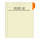 Medical Arts Press  Side Tab Chart Dividers- "Progress Notes" - Orange Tab in Position 1 - 100/Pack