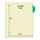 Medical Arts Press Match Colored Side Tab Chart Dividers- "Hospital Records" - Light Green Tab in Position 2 - 100/Pack