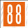 Tabbies 81508 - ORIGINAL COL'R'TAB® NUMERIC 81500 LABEL SERIES, 1-1/2" NUMERIC TAB '#8', ORANGE, 1-1/2"H x 1-1/2"W, 104/PACK