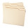 Top Tab Folder with 1/3 cut single ply tabs in assorted positions - 11 Pt. Manila - 100/Box