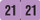 Reynolds & Reynolds 2021 Year Label -  Light PURPLE -   3/4" H x 1-1/2" W - Sheets for Ringbook - 270/Pack