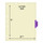 "Therapy" Side Tab Index Chart Divider- Purple Tab in Position 4 - Manila Stock - 100/pk