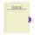 "Therapy" Side Tab Index Chart Divider- Purple Tab in Position 4 - Manila Stock - 100/pk