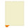 Index divider "PROGRESS NOTES"- Position 1 tab - Orange - Bottom Tab - 125# manila stock, 100/Box