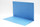 Top Tab File Folder LEGAL Size - Blue - Fasteners in Positions 1  - 11 Pt. - Double Ply Straight Cut Tab - 50/Box