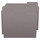 Gray Letter Size Top Tab Single Ply Folders with 1/3 Cut Assorted Tabs, 11 pt Gray Stock, 100/Box (S-30503-GRY)