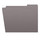 Gray Letter Size Top Tab Single Ply Folders with 1/3 Cut Assorted Tabs, 11 pt Gray Stock, 100/Box (S-30503-GRY)