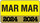 Month/Year Labels 2024 - March - 225 Labels Per Pack - 1-1/2" W X 1" H