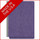 Purple letter size end tab classification folder with 2" gray tyvek expansion and 2" bonded fasteners on inside front and inside back. 25 pt type 3 pressboard stock. Packaged 25/125.