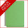 Green letter size end tab classification folder with 2" gray tyvek expansion, with 2" bonded fasteners on inside front and inside back and 1" duo fastener on dividers. 18 pt. paper stock and 17 pt brown kraft dividers. Packaged 10/50.