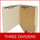 Manila letter size end tab three divider classification folder with 3" gray tyvek expansion, with 2" bonded fasteners on inside front and inside back and 1" duo fastener on dividers. 18 pt manila stock. Packaged 10/50.