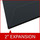 Black legal size end tab classification folder with 2" gray tyvek expansion. 25 pt type 3 pressboard stock. Packaged 25/125.