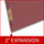 Dark red legal size end tab classification folder with 2" russet brown tyvek expansion and 2" bonded fasteners on inside front and inside back. 25 pt type 3 pressboard stock. Packaged 25/125.