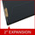 Black legal size end tab classification folder with 2" gray tyvek expansion and 2" bonded fasteners on inside front and inside back. 25 pt type 3 pressboard stock. Packaged 25/125.