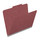 Dark red letter size top tab classification folder with 2" russet brown tyvek expansion. 25 pt type 3 pressboard stock. Packaged 25/125.
