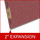 Dark red letter size top tab classification folder with 2" russet brown tyvek expansion and 2" bonded fasteners on inside front and inside back. 25 pt type 3 pressboard stock. Packaged 25/125.