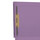 Lavender Kardex match letter size reinforced top and end tab folder with A-Z scale printed on left end taband 2" bonded fasteners on inside front and back. 11 pt lavender stock. Packaged 50/250.