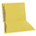 Yellow Kardex match letter size reinforced top and end tab folder with A-Z scale printed on left end taband 2" bonded fasteners on inside front and back. 11 pt yellow stock. Packaged 50/250.