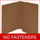 Kraft letter size reinforced end tab folder. 11 pt kraft stock. Packaged 100/500