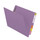 Lavender letter size reinforced end tab folder with 2" bonded fastener on inside back. 11 pt lavender stock, 50/Box