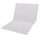 White letter size reinforced end tab folder. 14 pt white stock. Packaged 50/250