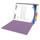 Lavender letter size reinforced end tab folder with 2" bonded fastener on inside back. 14 pt lavender stock, 50/Box