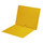 Yellow letter size end tab folder with full pocket on inside back open towards spine. 11 pt yellow stock. Packaged 50/250.