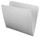 White letter size reinforced top tab folder with full cut top tab. 11 pt white stock. Packaged 100/500