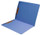Blue letter size reinforced top tab folder with full cut top tab and 2" bonded fastener on inside front and back. 11 pt blue stock. Packaged 50/250