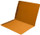 Goldenrod letter size reinforced top tab folder with full cut top tab and 2" bonded fastener on inside front and back. 11 pt goldenrod stock. Packaged 50/250