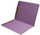 Lavender letter size reinforced top tab folder with full cut top tab and 2" bonded fastener on inside front and back. 11 pt lavender stock. Packaged 50/250.