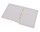 White letter size reinforced end tab folder with Jalemaclip fastener on inside back. 11 pt white stock. Packaged 50/250