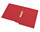 Red letter size reinforced end tab folder with Jalemaclip fastener on inside back. 14 pt red stock. Packaged 50/250