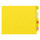 Yellow letter size end tab folder. 20 pt yellow stock. Packaged 40/200.