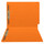 Orange letter size end tab folder with 2" bonded fasteners on inside front and back. 20 pt orange stock. Packaged 40/200.