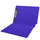 Purple letter size end tab folder with 2" bonded fasteners on inside back. 20 pt purple stock. Packaged 40/200.