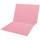 Pink Kardex match letter size reinforced top and end tab folder with tic marks printed on end tab. 11 pt pink stock. Packaged 100/500.