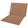 Brown kraft Kardex match letter size reinforced top and end tab folder with tic marks printed on end tab and 2" bonded fastener on inside back. 11 pt brown kraft stock. Packaged 50/250.