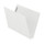 White Kardex match letter size reinforced top and end tab folder with tic marks printed on end tab and 2" bonded fastener on inside back. 11 pt white stock. Packaged 50/250.